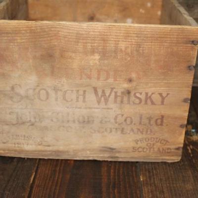 Scotch Whiskey crate