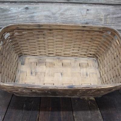 Vintage Rectangular Orchard Basket