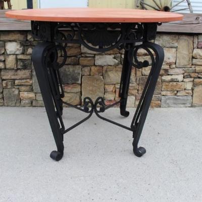 Iron table and chairs