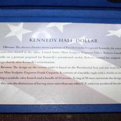 50th Anniversary Kennedy Half Dollar Silver Coin Collection