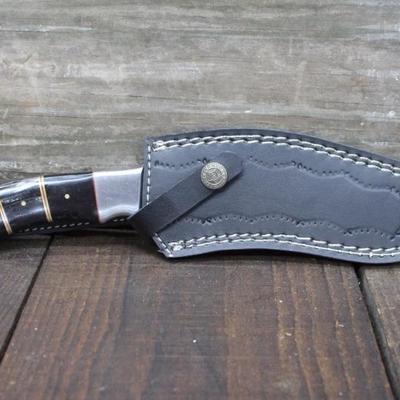 11-1/2" Damascus Full Tang Kukri Knife