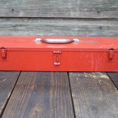 Vintage Snap-On Metal Tool Chest Includes 1/2" Socket Set