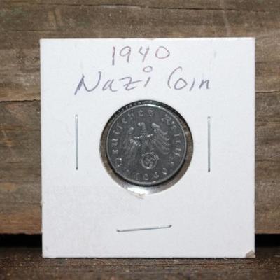 1940 Nazi 5 Reichspfennig Coin