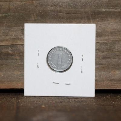 1940 Nazi 1 Reichspfennig Coin