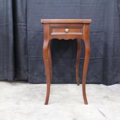 Solid Wood Side Table with One Drawer