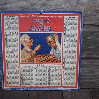 Arcadian Nitrate Advertising Calendar