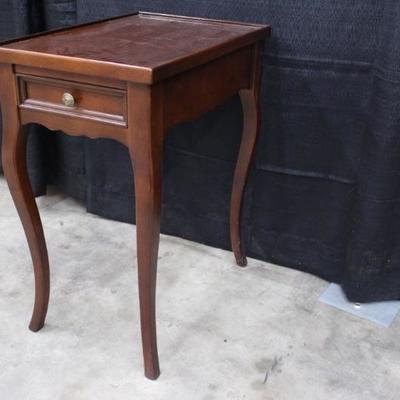 Solid Wood Side Table with One Drawer