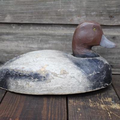 Hand Carved Duck Decoy w/ Weight Hook