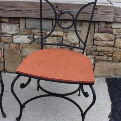 Iron table and chairs