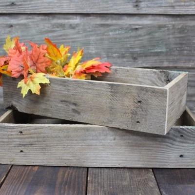 Farmhouse style wood boxes