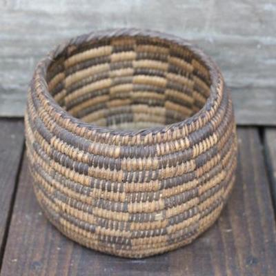Native American Pine Needle Basket