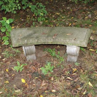 Concrete Garden Bench 