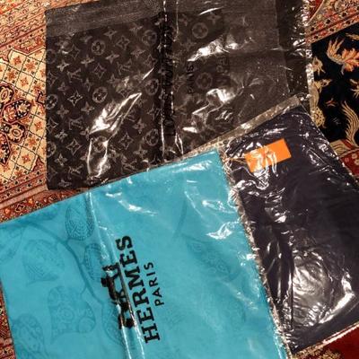Hermes and Vuitton Scarves

