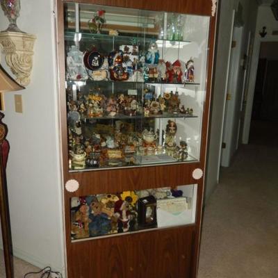 Curio with Boyd's Bears collection