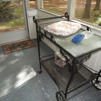 Patio tea cart