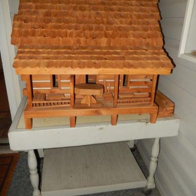 2nd handmade house - made of wood.