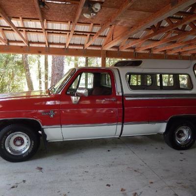 1985 Chevy Silverado 10 Pickup Truck with Topper - AVAILABLE FOR PRESALE