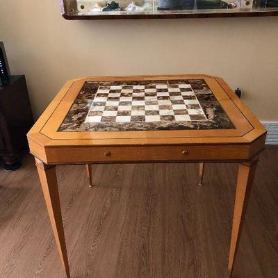 Vintage Custom Made Leonard Haber Chess Table 