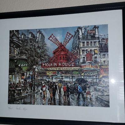 Print of Paris street scene 