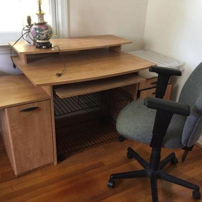 Desk and Office Chair.