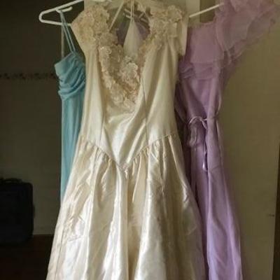 New Wedding Dress, Nightgown and Formal Dress.