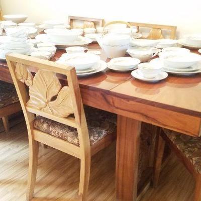 Dining table made in Hawaii