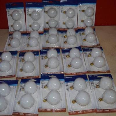 20 Packages of 2 Westinghouse Light Bulbs