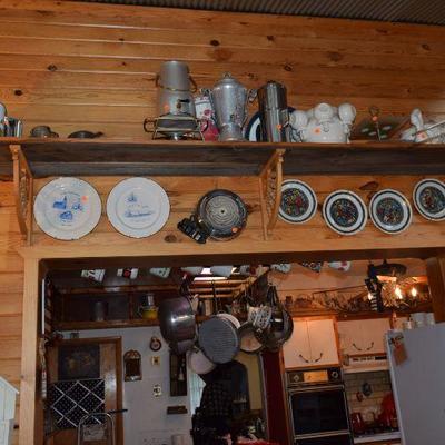 Vintage Coffee Pots, Collector Plates, & Home Decor