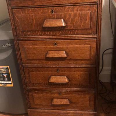 Antique file cabinet