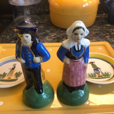 Quimper French Faience peasant figurines