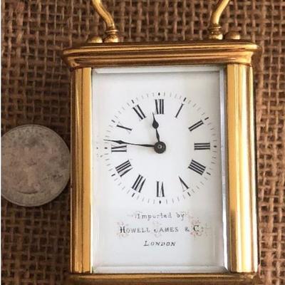 Howell James & Co. London miniature French carriage clock