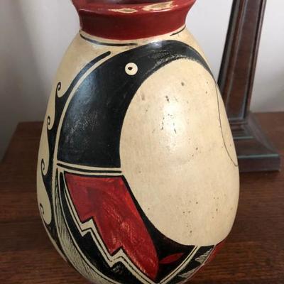 Mexican hand painted pottery