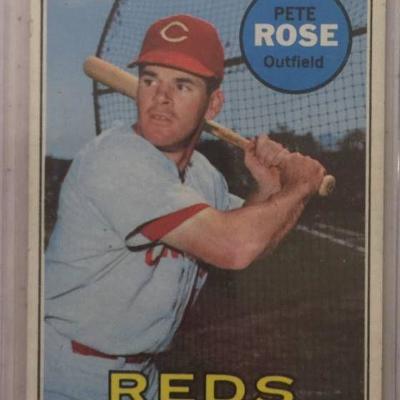 1969 Topps Pete Rose Cincinnati Reds Baseball Card ...