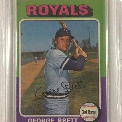 Near Mint 1975 Topps George Brett Rookie Card Kans ...