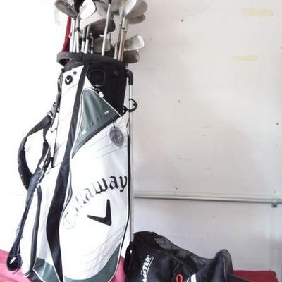 Callaway Golf Bag with Assorted Clubs