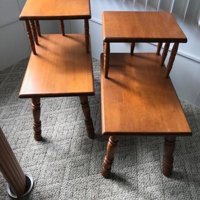 Maple end tables