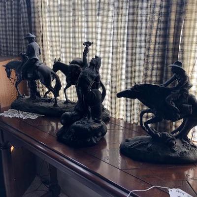 Cowboy statues 