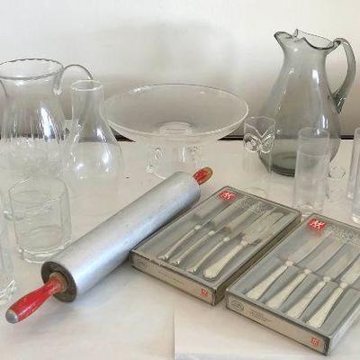 ICT038 Glassware, Steak Knives and More
