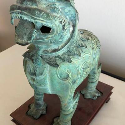ICT017 Bronze Chinese Dragon Sculpture