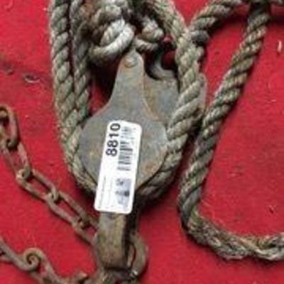 Rope Pulley Set with Rope.