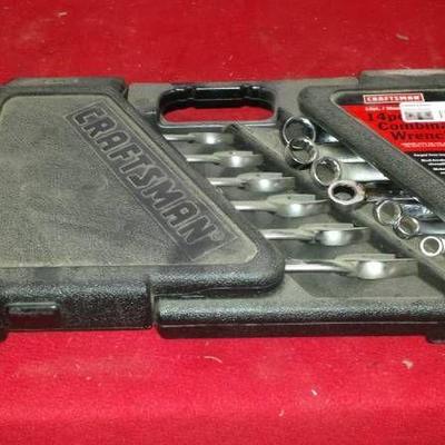 Craftsman 14pc Combination Wrench Set in Case.