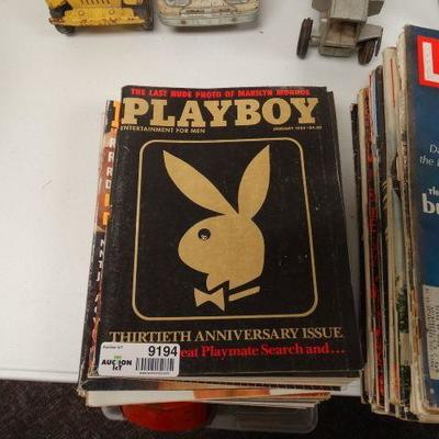 Stack of Vintage Playboys