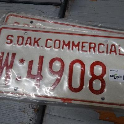 Vintage Commercial license plate