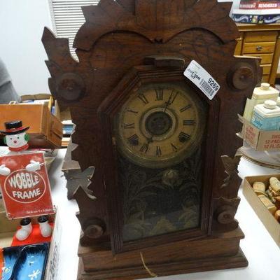vintage wooden wall clock