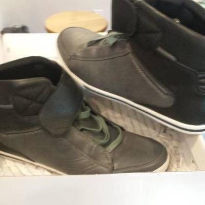 Black  Grey High Top Shoes