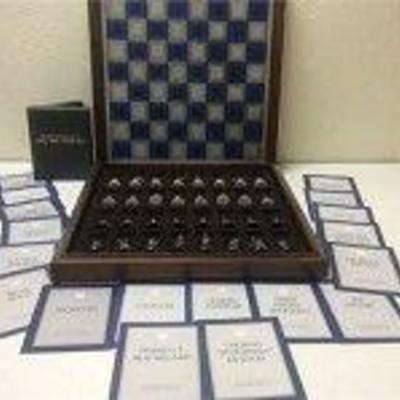 Franklin Mint Civil War Chess Set