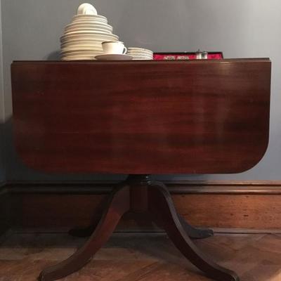 Drop Leaf Table with Single Drawer 
