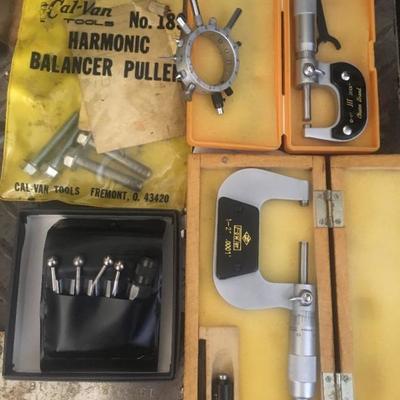 Starrett contact point set, calipers, more