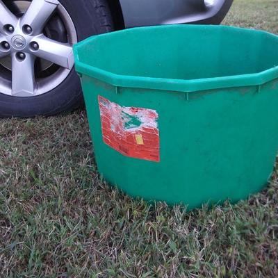 Sturdy Hard Plastic Tubs.  250 lb Capacity.  Many available.  Re-Purpose into Vegetable/Flower Planters . . ?