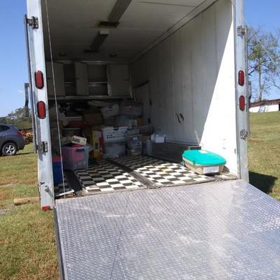 Big Kenny's 18' Enclosed Pull-Along Trailer (Bins not Included)